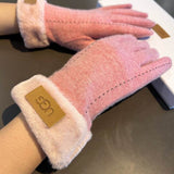 Gants UGG à poignets repliés