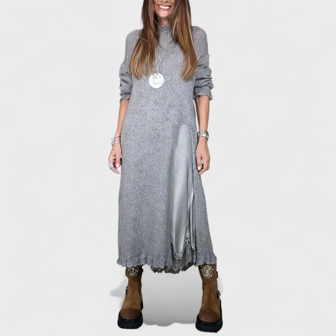 Alda - Ensemble élégant complet (collants longs + robe)