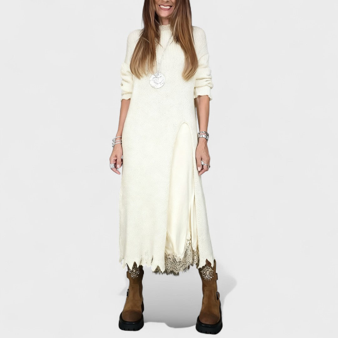 Alda - Ensemble élégant complet (collants longs + robe)